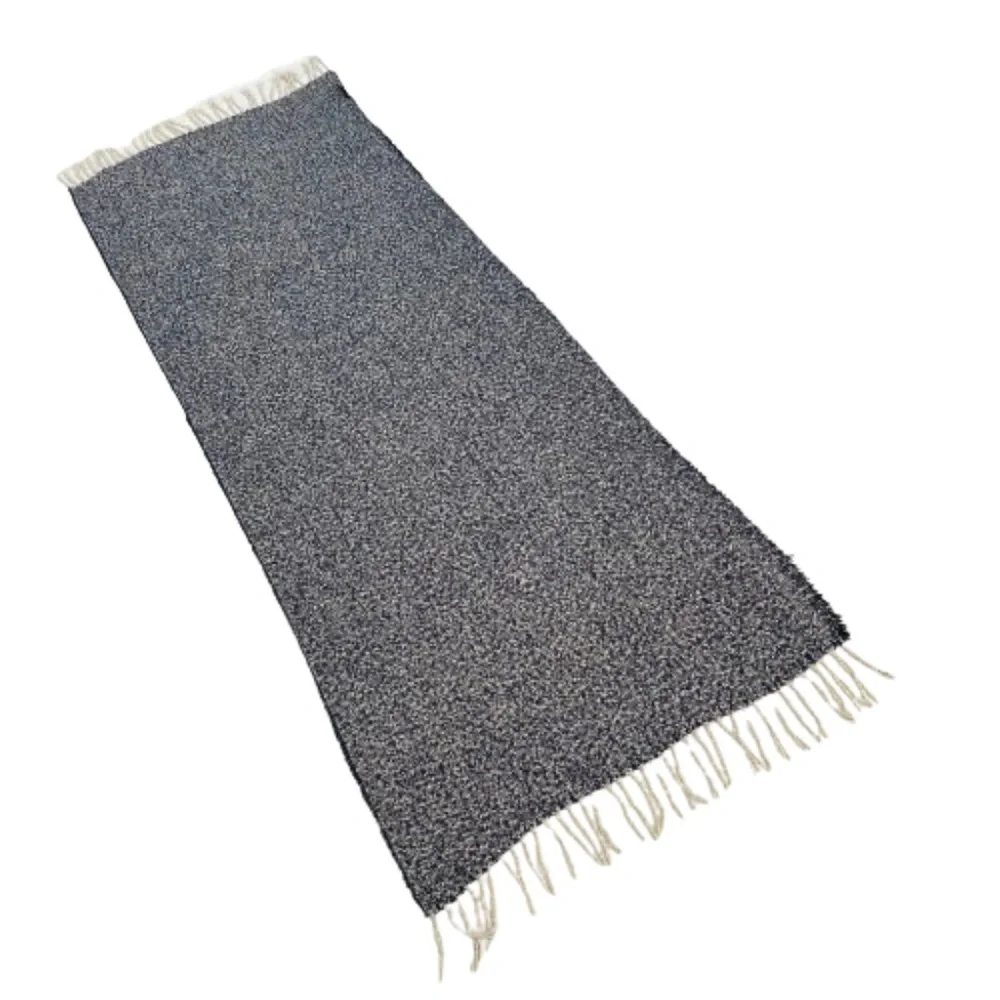 CHARLOTTE DANIEL Women' Blue & White For Cold Season Cozy Warm Wraparound Scarf